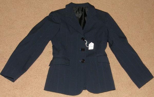 Sigma Childs English Jacket Hunt Coat English Riding Coat Childs 10 Navy Blue Pinstripe