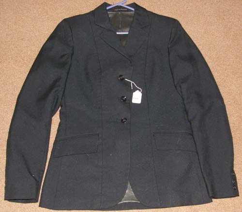 Equestrian English Jacket Hunt Coat Riding Coat Show Coat Ladies 12L Black