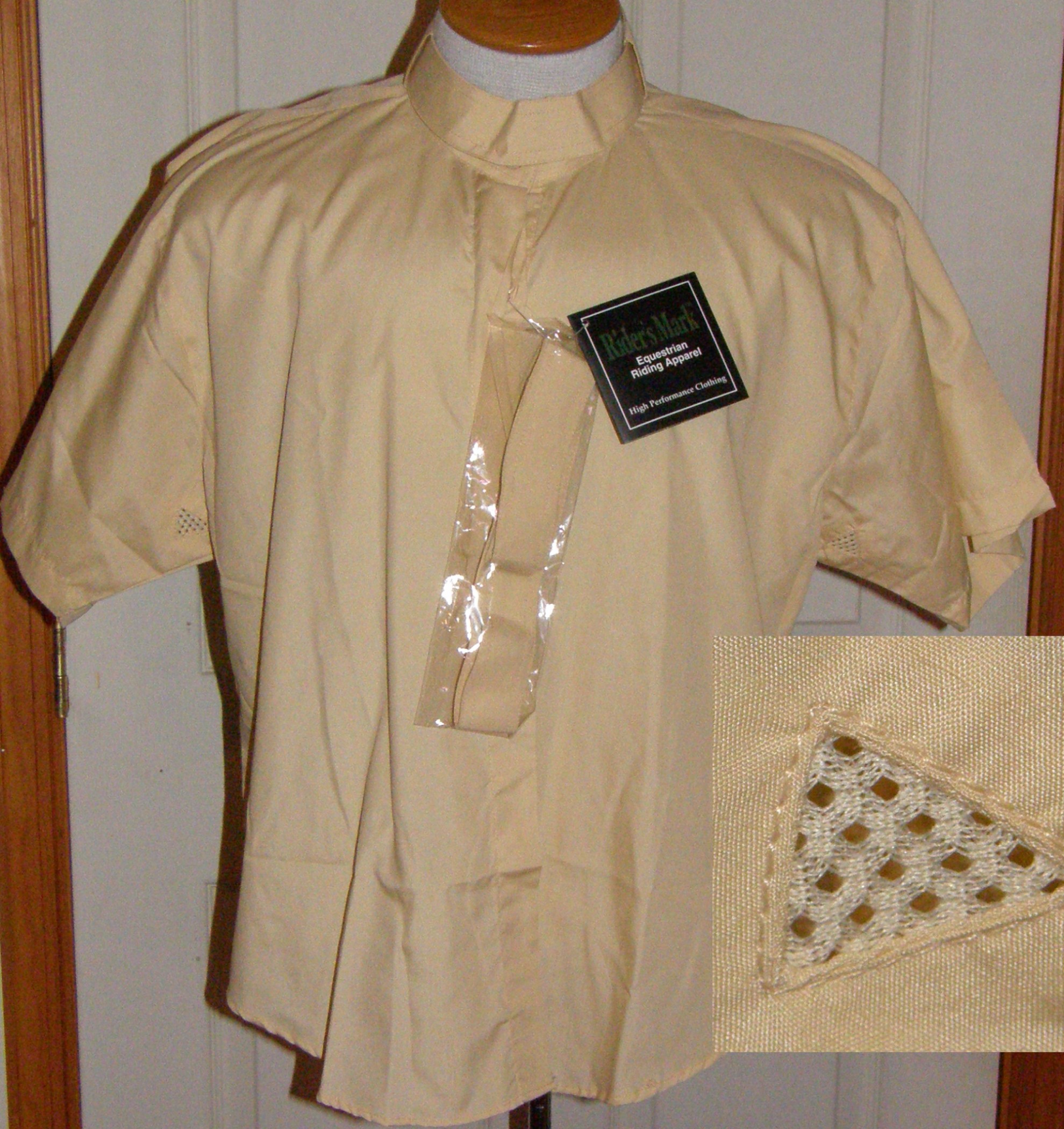 Equi Royal Riders Mark Short Sleeve Cotton Show Shirt English Riding Shirt Childs 6 8 14 16 Maize Yellow