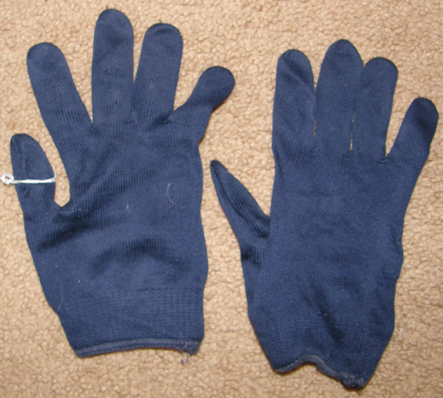 Stretch Poly Riding Gloves or Glove Liners Ladies 7 Navy Blue
