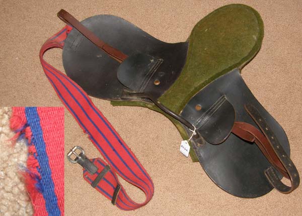 English Leadline Saddle Lead Line Saddle Felt Seat Childs Saddle with Short Stirrup Leathers