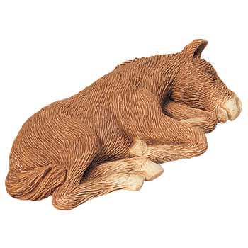 Sandcast Resin Lying Foal Newborn Sleeping Foal Sandicast Lil Snoozer Sandra Brue