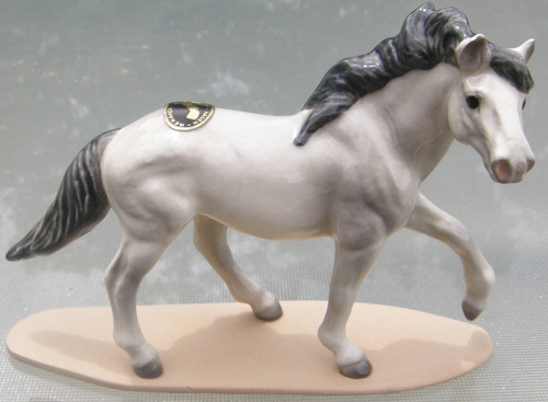 Vintage Hagen Renaker #3308 Mustang Stallion Sentinel HR Specialty Mini China Horse Ceramic Horse Figurine