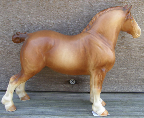 Vintage Norcrest or Lefton? Japan China Draft Horse Porcelain Horse Figurine