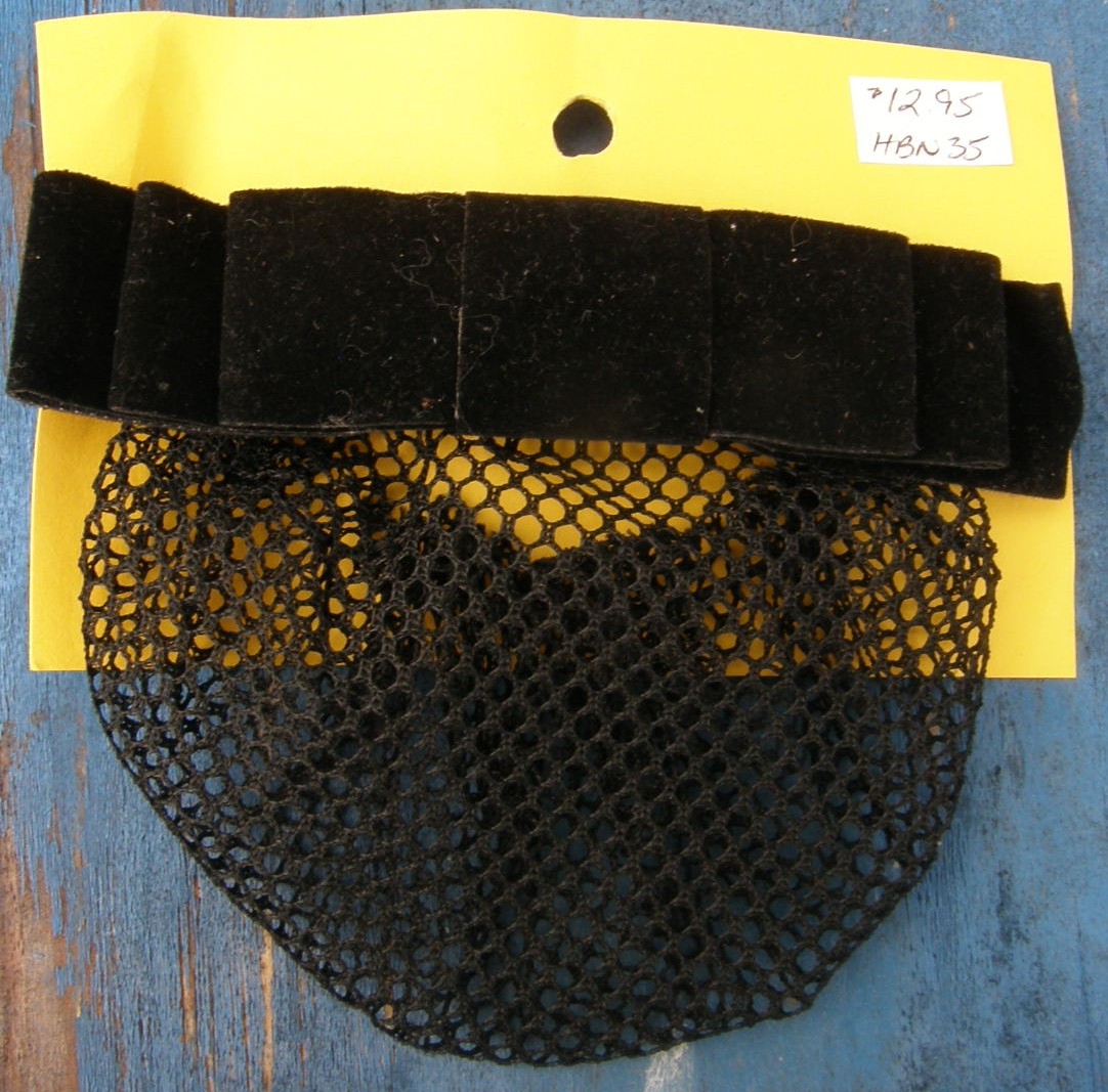 Velvet Bows Hair Bow With Net Hair Clip Hair Barrette Black