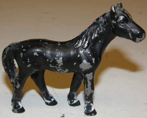 Vintage Lead Horse Figurine Metal Toy Horse