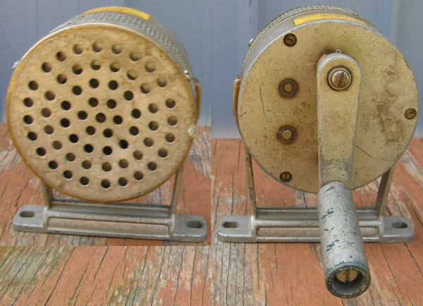 Vintage Federal Signal Model G Hand Siren Hand Crank War Era Air Raid Siren Fire Siren