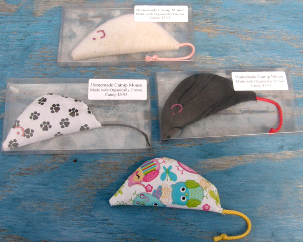 Organic Catnip Mice Organically Grown Catmint Mouse Cat Toy