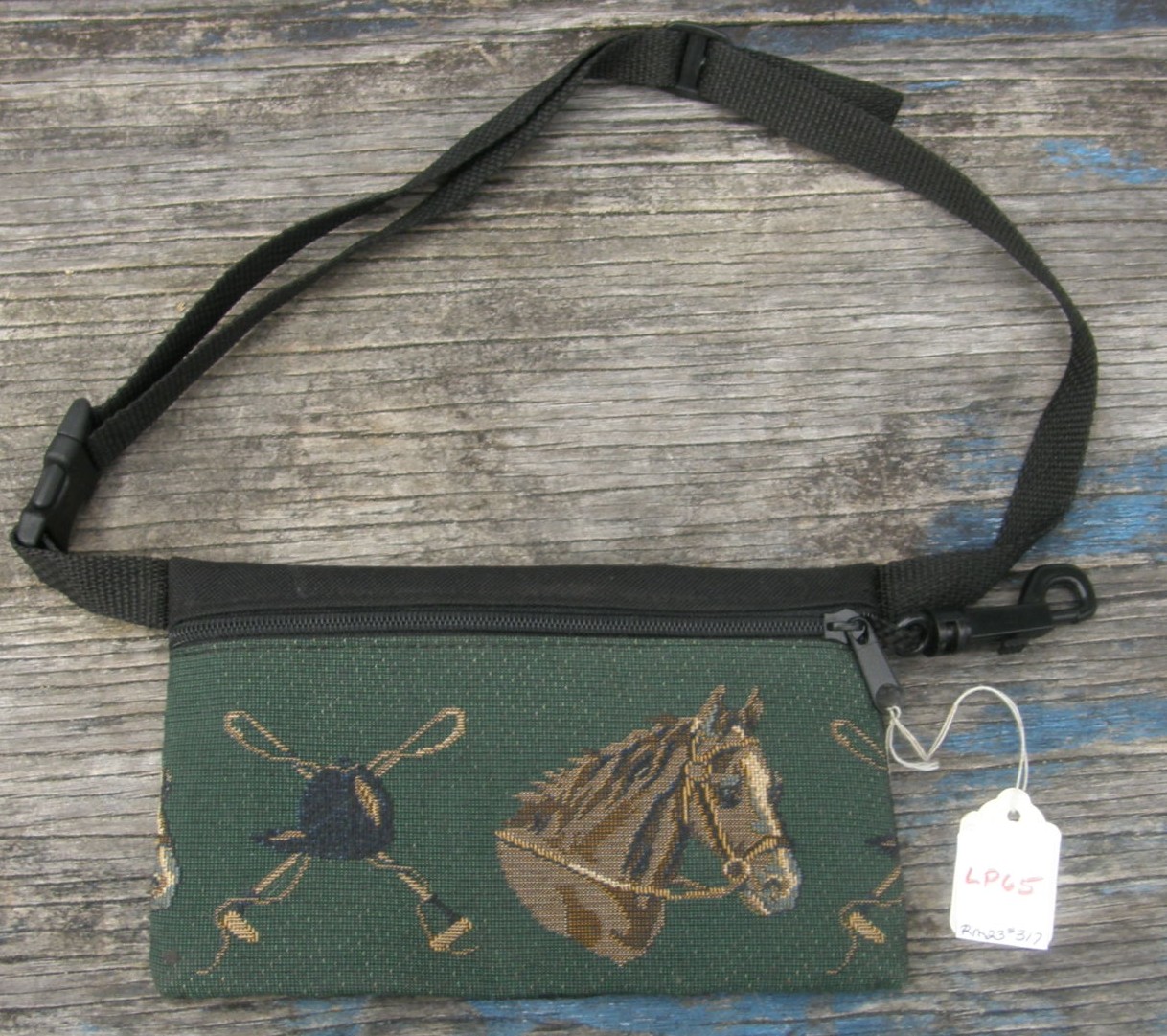 Tapestry Fabric English Horse Print Purse Horse Pocketbook Fanny Pack L Cell Phone Case