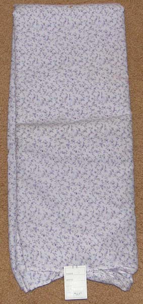 Lavender & Purple Floral Print Fabric Cotton/Poly Dress Material Remnant