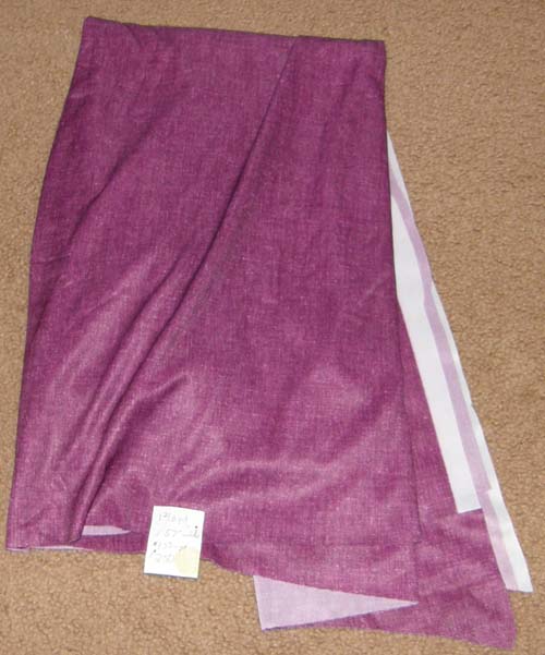 Purple Nylon Polyester Dress Material Remnant