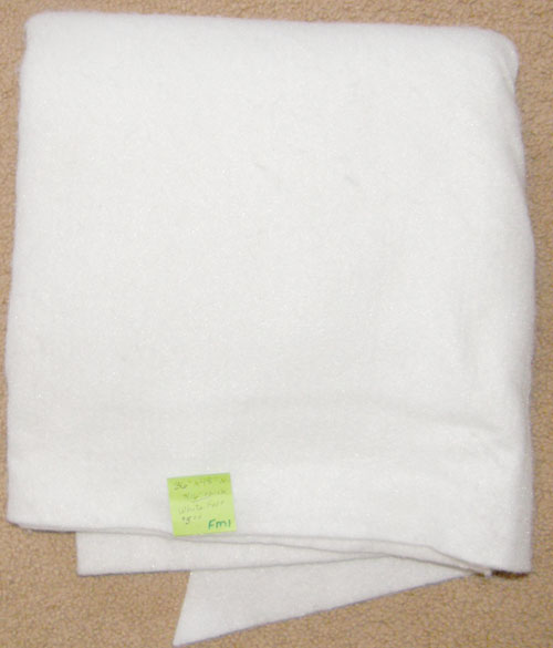 Fleece Material Fleece Pieces Felt White 36x48