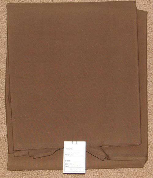Brown Fabric Cotton/Poly Dress Material Remnant
