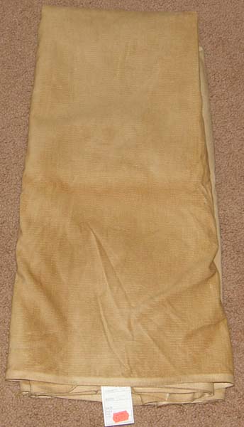 Tan Corduroy Fabric Cotton/Poly Dress Material Remnant