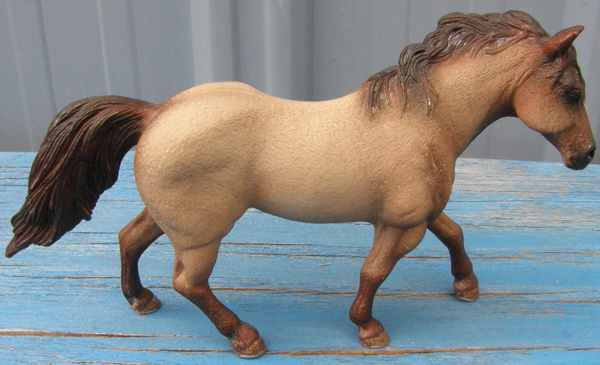Schleich Quarter Horse Stallion Dun QH Horse Figurine #13650