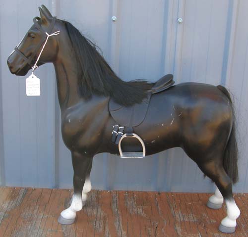 Battat Horse 20" Black Saddlebred Horse with Saddle & Halter Fits American Girl
