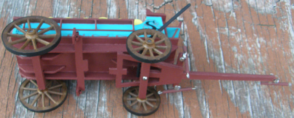 Custom Made Beer Wagon 4 Wheel Wagon Breyer Little Bits/Paddock Pals Safari Size