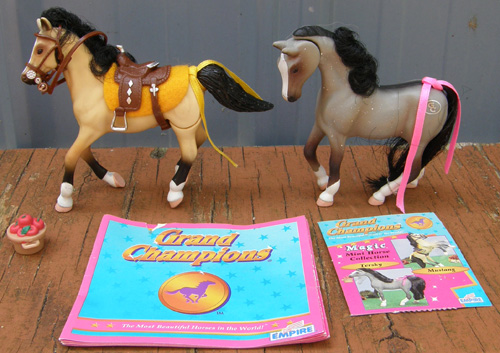 Vintage Grand Champions Mini Action Set Mustang Stallion Firefox Tersky Mare Silverstreak Grand Champions Horse Minis