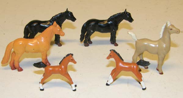 Miniature Horses Ertl China Exmoor Haflinger Horse Figurine