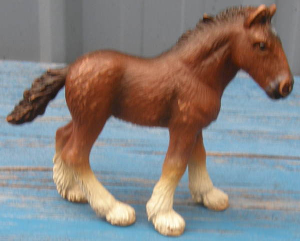 Schleich Clydesdale Shire Foal Bay Draft Horse Figurine #13272