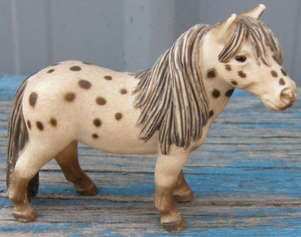 Schleich Falabella Leopard Appaloosa Miniature Horse Figurine #13278