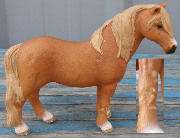Schleich Dartmoor Pony Stallion Chestnut Horse Figurine #13692