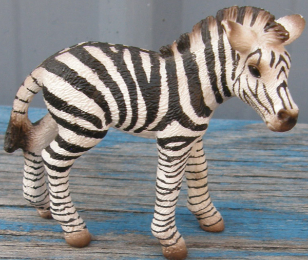 Schleich Zebra Foal Wild Life Figurine #14393