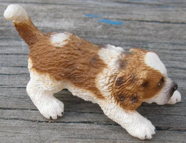 Schleich St Bernard Pup Puppy Dog Figurine #16834
