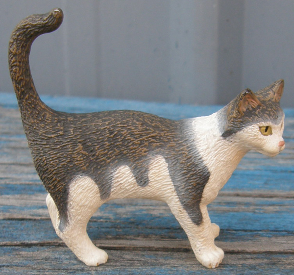 Schleich Grey Cat Figurine #13638