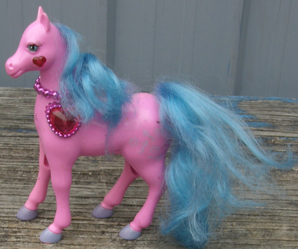 Vintage MGA Micro Games Of America Magic Touch Pony Pink/Turquoise Mane