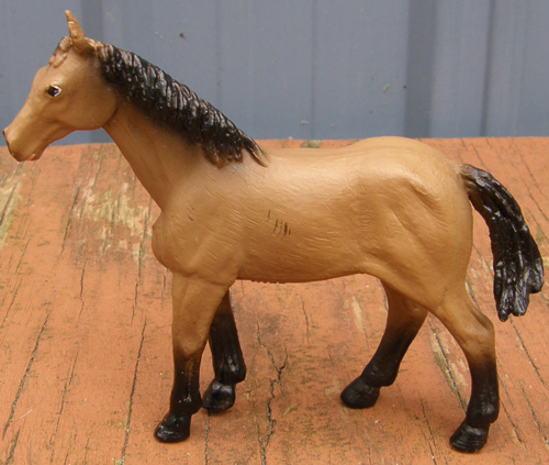 Vintage Safari Ltd Buckskin Dun Mare Toy Horse Figurine