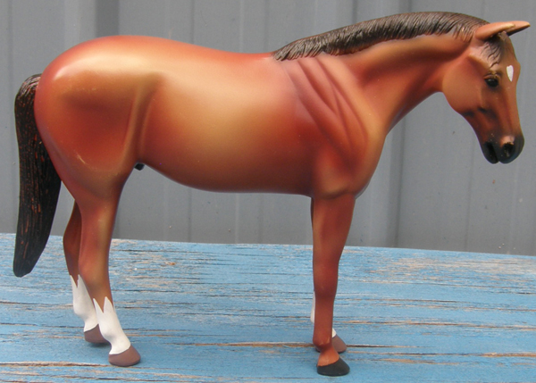 Klutz My Very Own Horse Book Plastic Horse Model Brown Standing English Pleasure Hunter Horse