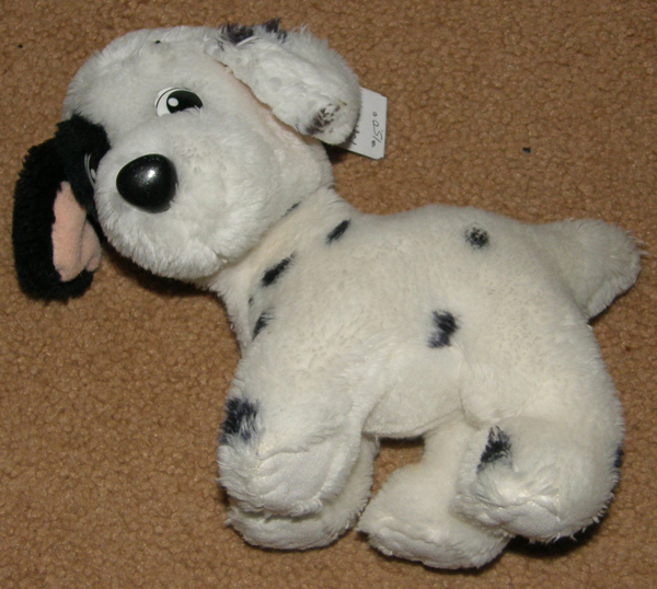 Mattel 1991 Disney Plush 101 Dalmatians Stuffed Animal Dalmatian Dog Standing Puppy