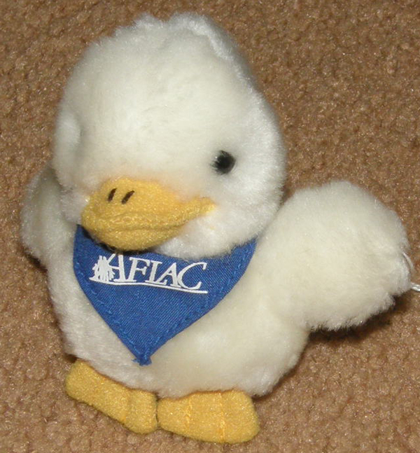 Aflac Duck Plush Duckling Keychain Insurance Advertisement