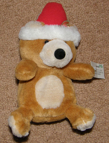 Plush Christmas Bear Plush Xmas Teddy Bear in Stocking
