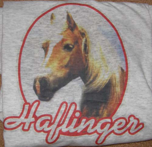 Haflinger Horse T-Shirt, Horse Tee Shirt