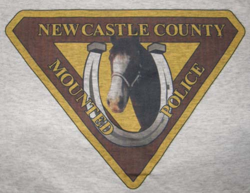 New Castle County Mounted Police Draft Horse T-Shirt, Horse Tee Shirt