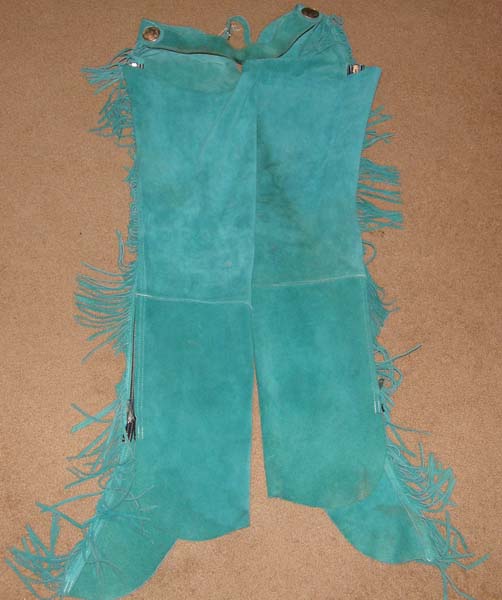 Chaps En Cuir Western Avec Franges - Pour équitation, Show, Taureau - GALAXY LEATHERS