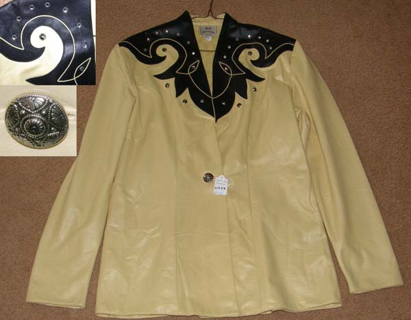 1849 Authentic Ranchwear Western Show Blazer Western Showmanship Jacket Yellow/Black Ladies M