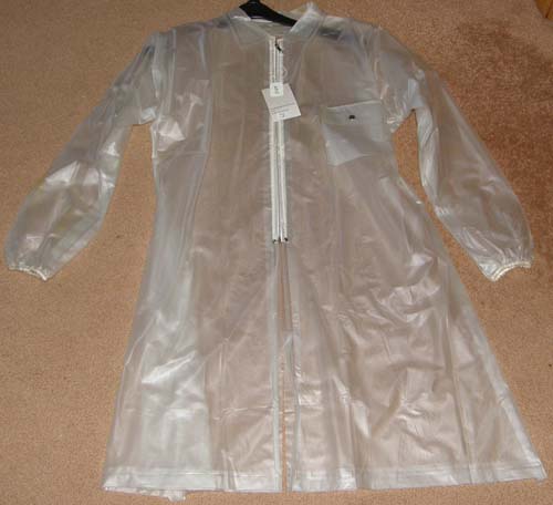 Clear Vinyl Rain Jacket Rain Coat Riding Raincoat S