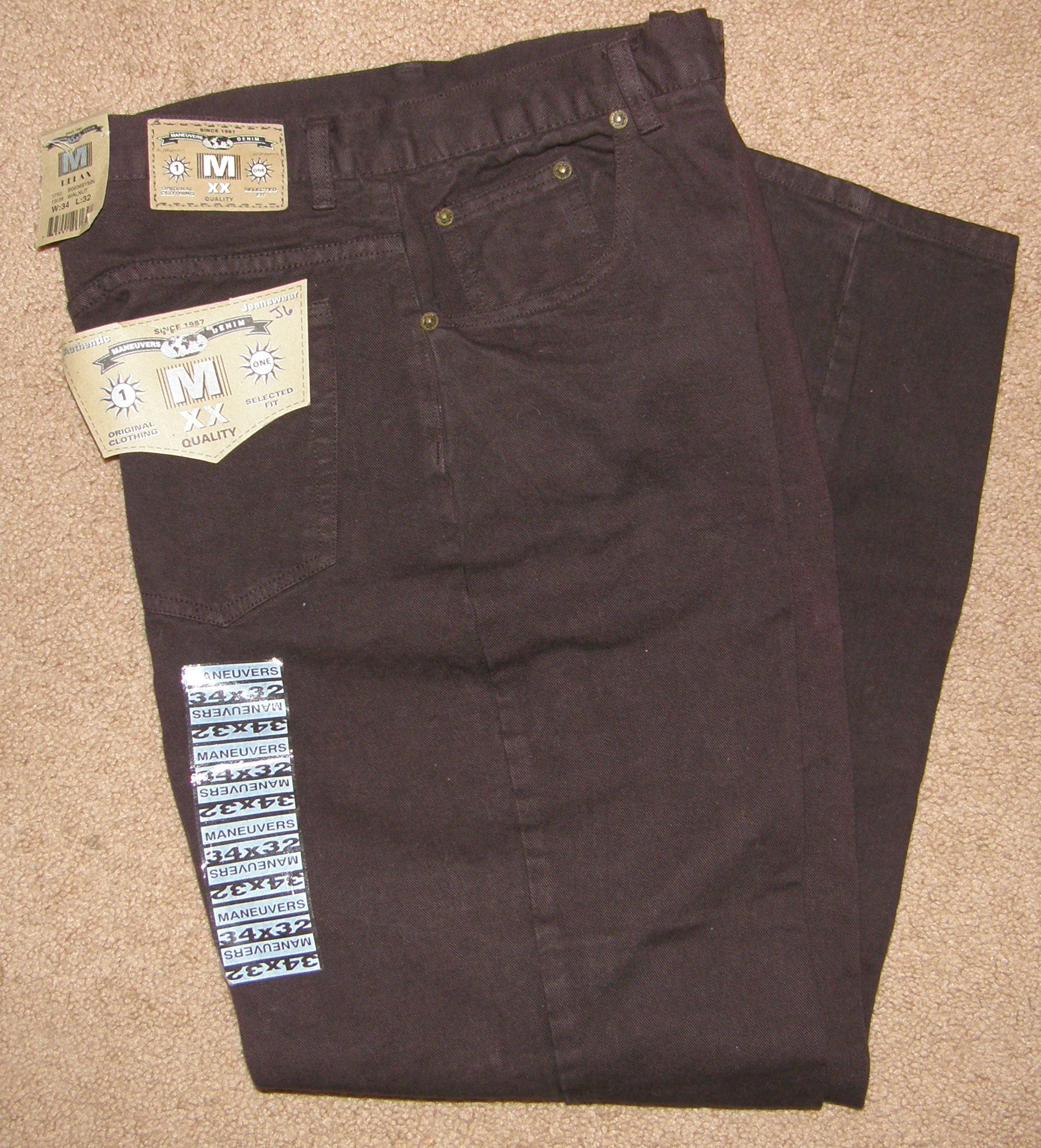 M Denim 5 Pocket Walnut Brown Jeans