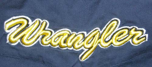 Wrangler Western Shirt Wrangler Logo Rodeo Shirt Long Sleeve Button Down Shirt Boys L Navy Blue