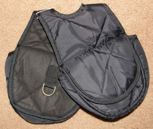 Pro-Craft Insulated Horn Bag Quilted Nylon Pommel Bag Western Horn Saddle Bags Black