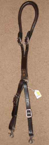 2 Strap Leather Crupper Horse Pony Mule