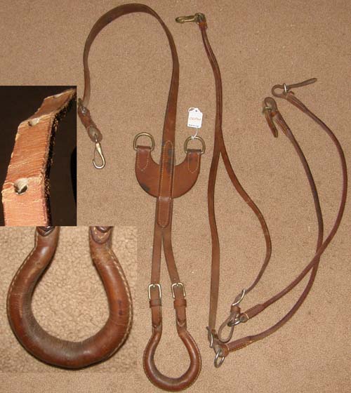 Leather Crupper Head Set Gaited Horse Tail Set