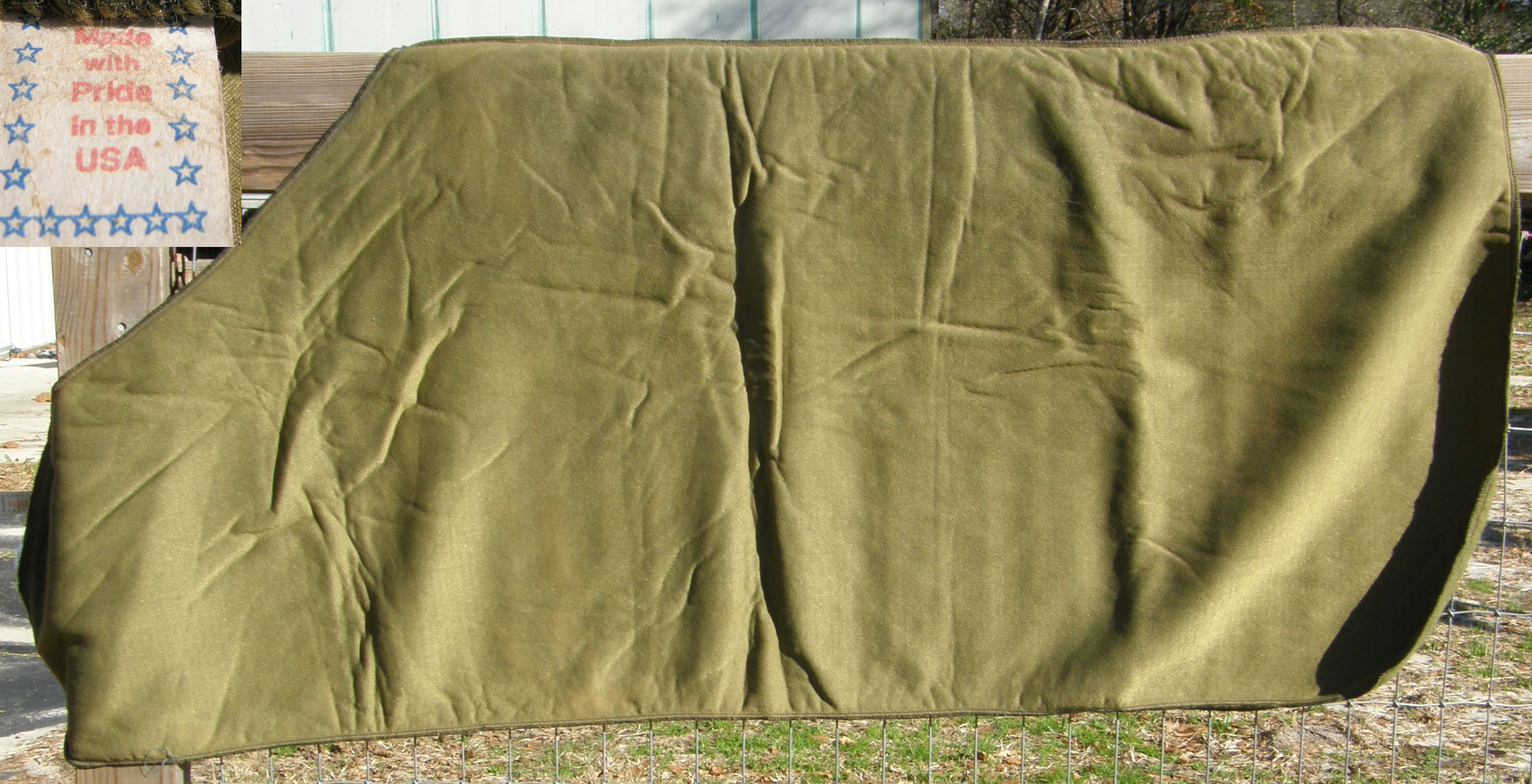 66" - 68” CF Chicks Fleece Blanket Liner Small Horse Olive Green