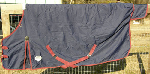 84” OF WeatherBeeta Landa Rug-Sac Waterproof Breathable Turnout Blanket Shoulder Gussets Horse Winter Blanket Navy Blue