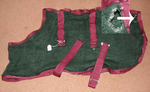 42” CF Fleece Blanket Bath Sheet Blanket Liner Foal Pony Winter Cooler Hunter Green/Burgundy