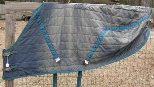 80” - 82” OF Triple Crown Quilted Stable Blanket Horse Blue