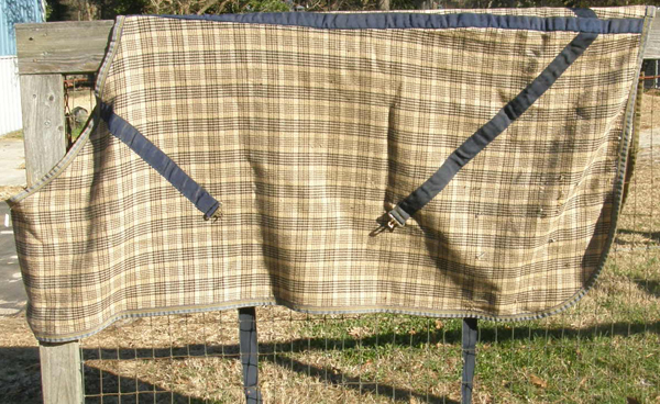 75”-78"? CF Curvon Original 5/A Baker Blanket Stable Blanket Horse Plaid